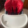 Chicco red high chair Image 2