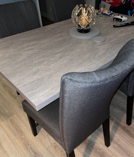 Ark Rectangular Dining Table | Grey