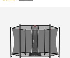 Trampoline safety net