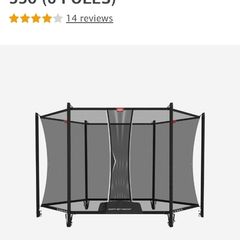 Trampoline safety net