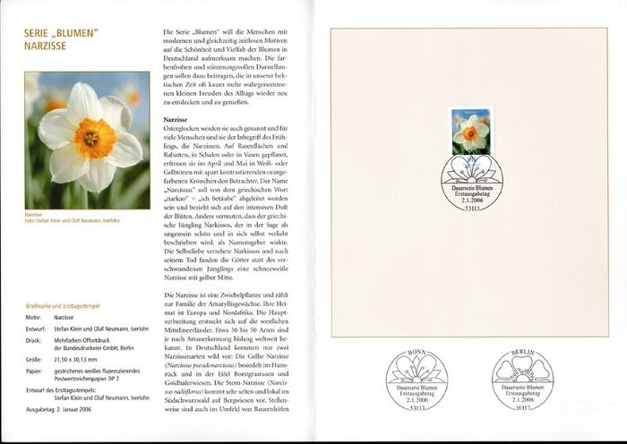 2006 Bundes Republic Deutschland (Germany) Federal Annual Stamp EFT Collection with 50 Images of contents