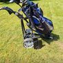 Golf buggy & clubs Image 2