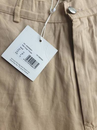 Missguided Sand Cargo trousers uk10
