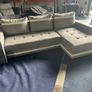 Grey corner sofa bed Couch Image 3