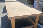 Heavy Duty Wooden Work Bench 244cm Workshop Table