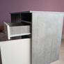Grey and white desk Image 7