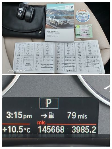 2013 Bmw X3 2.0d Xdrive (nct 11/26)