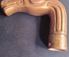 Vintage Brass Horse Head Walking Stick Handle