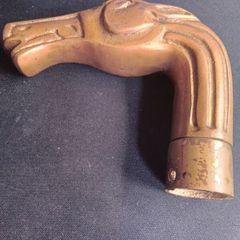 Vintage Brass Horse Head Walking Stick Handle