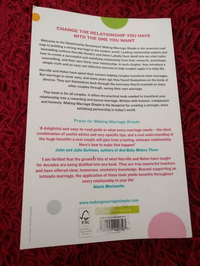 Making Marriage Simple, Harville Hendrix, Helen Hunt, Relationship advice