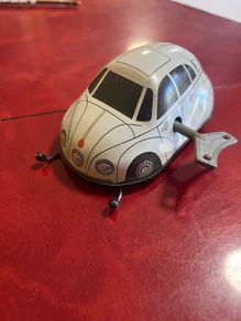 Clockwind motor tin tatra white sedan car