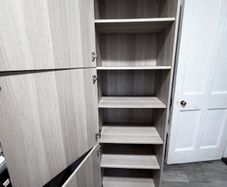 Tall Storage Cabinet / Pantry Unit - Oak Finish