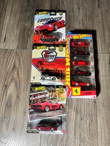FERRARI 3 X Premiums and 5-pack Hot Wheels
