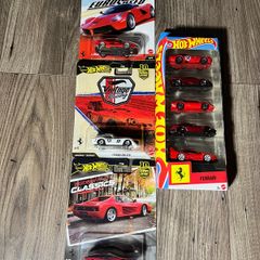 FERRARI 3 X Premiums and 5-pack Hot Wheels