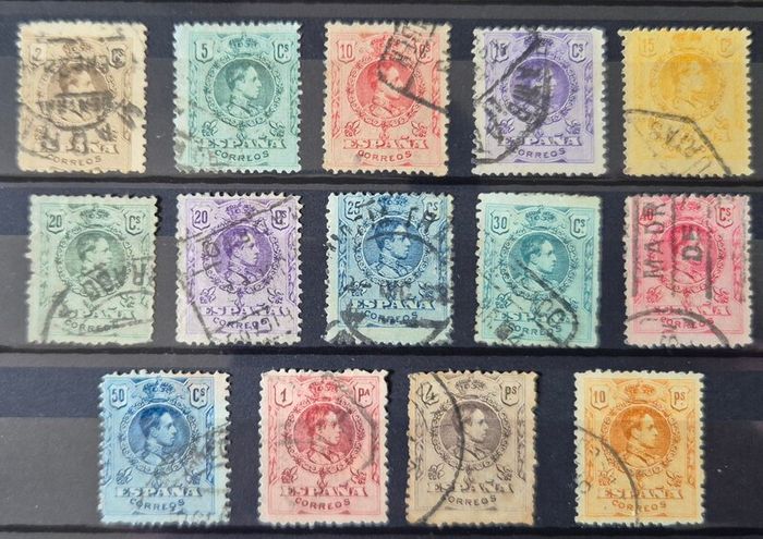 Spanish Stamp collection, 1907 to 1920. Spain lot.