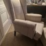Queen Anne armchair & footstool Image 4