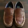 River island real leather brown boys shoes Image 4