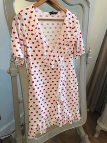 Fabulous Love Heart Print Dress size 10