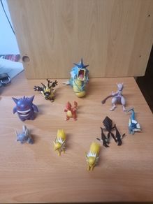 Collection of Pokemon figures.