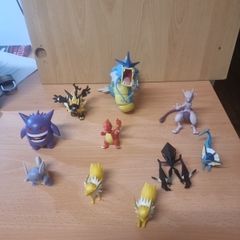 Collection of Pokemon figures.