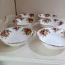 6 x 16cm / 6" CEREAL / DESSERT BOWLS Royal Albert Old Country Roses Bone China Image 3