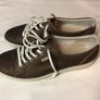 Ladies Ecco Stressed Leather Shoes Image 10
