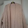 Cream Cardigan Coat Image 4