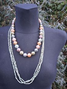 Kenneth Jay Lane Pearl Necklace and A Vintage Pearl Necklace