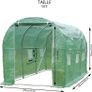 SUMMER SALE Polytunnel Greenhouse 3x2x2m 6m Squared Poly Tunnels Gardening Walk In Pollytunnel Tent with Steel Frame Image 2