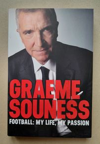 Graeme Souness autographed book Liverpool FC