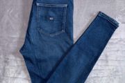 Tommy Hilfiger Blue Skinny Jeans Sylvia W29 L32 UK 10  TH Iconic Logo Patch