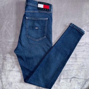 Tommy Hilfiger Blue Skinny Jeans Sylvia W29 L32 UK 10  TH Iconic Logo Patch