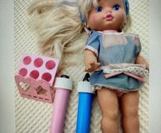 Vintage Little Miss Make-Up-Dress -Up 1988 Doll