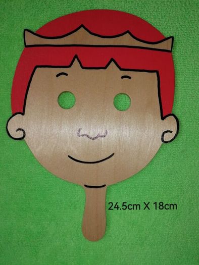 6 Quality Wooden Masks for Storytelling/Drama/Play