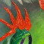 Large Bird Of Paradise Acrylic Painting Image 5