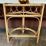 Mid 20th Century Bamboo Demi Lune Console Table Italian Design 1960s Image 7