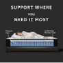 Extra Firm Single Mattress 10 Inch, 7-Zone Hybrid Mattress with Memory Foam and Individually Pocket Spring, Features Motion Isolation & Back Pain Relief, Firm Mattresses in a Box, 90x190x25cm Image 4
