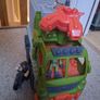 Imaginext jurassic world Hauler, Stygimoloch dinosaur cage & Owen figure, Claire and Gyrosphere action figure Image 7