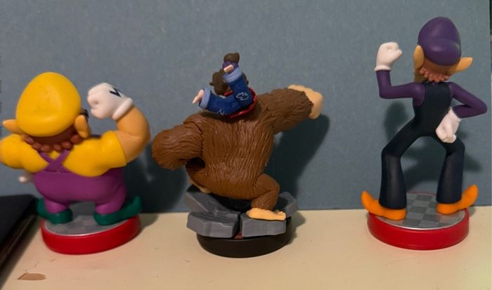 Nintendo Figures Set Wario, Donkey Kong & Waluigi