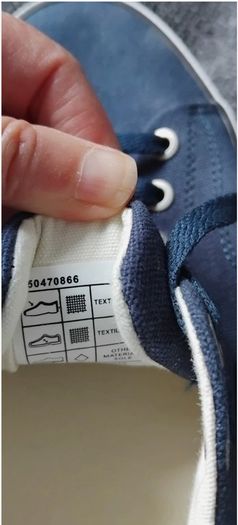 Hugo Boss Navy Blue Canvas Trainers