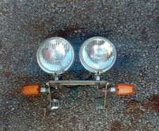 motorbike headlights and indicators