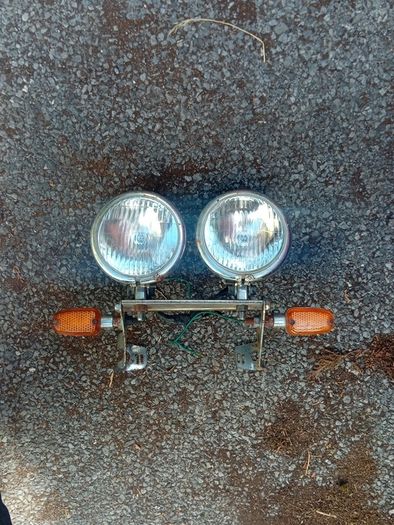 motorbike headlights and indicators