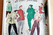 Decoupage: Ski fashion 1949