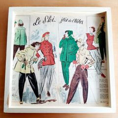 Decoupage: Ski fashion 1949