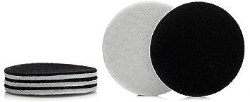 GLASS POLISH 11009 GP-PRO Felt Polishing Pad Set for Polishing Glass, Plastic, Metal, Marble | 115 mm | Pack of 5 Pads