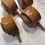 Buy 2 Get 1 FREE - Vintage Mustard ( similar to Tams) Handled Soup / Cereal Set of 4 Image 2