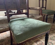 Six antique mahogany chairs