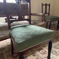 Six antique mahogany chairs