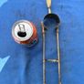 vintage brass fire tongs Image 2