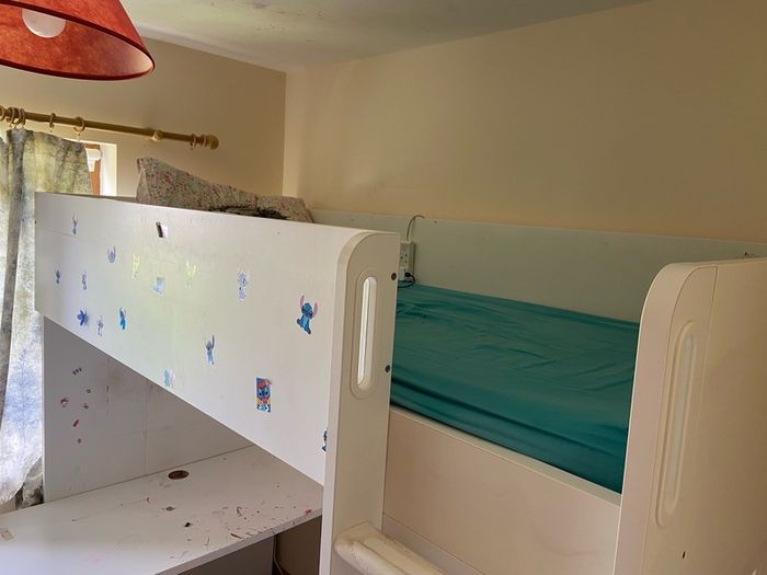 Ikea kids bed, desk and wardrobe